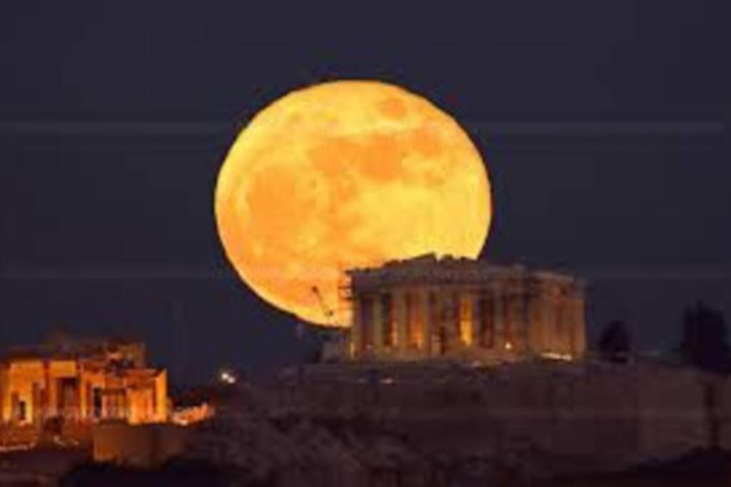 Rooftop Studio, Acropolis View! Athene Buitenkant foto