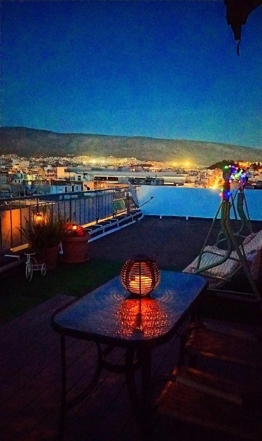 Rooftop Studio, Acropolis View! Athene Buitenkant foto