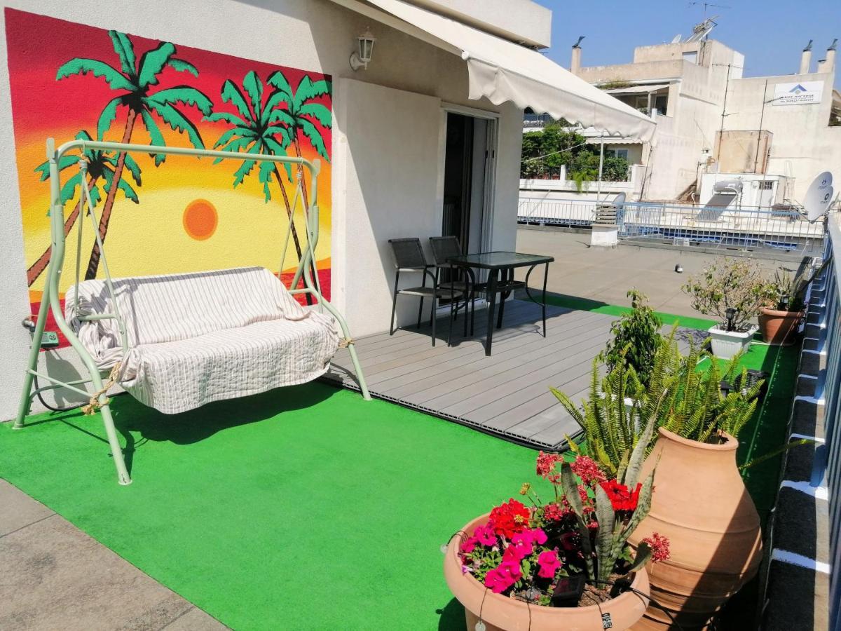 Rooftop Studio, Acropolis View! Athene Buitenkant foto
