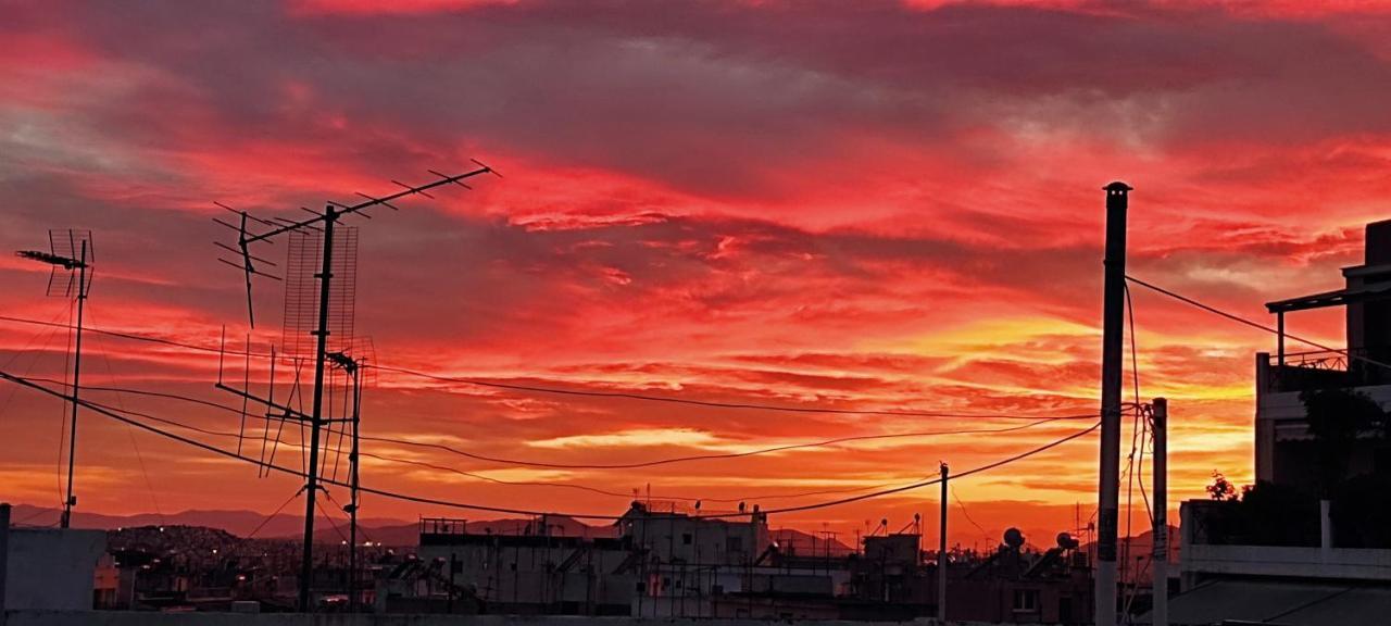 Rooftop Studio, Acropolis View! Athene Buitenkant foto