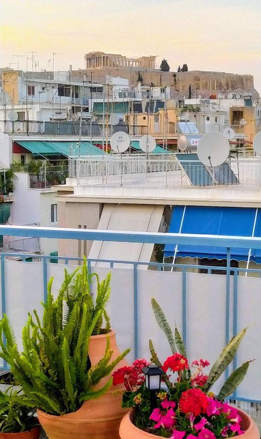Rooftop Studio, Acropolis View! Athene Buitenkant foto