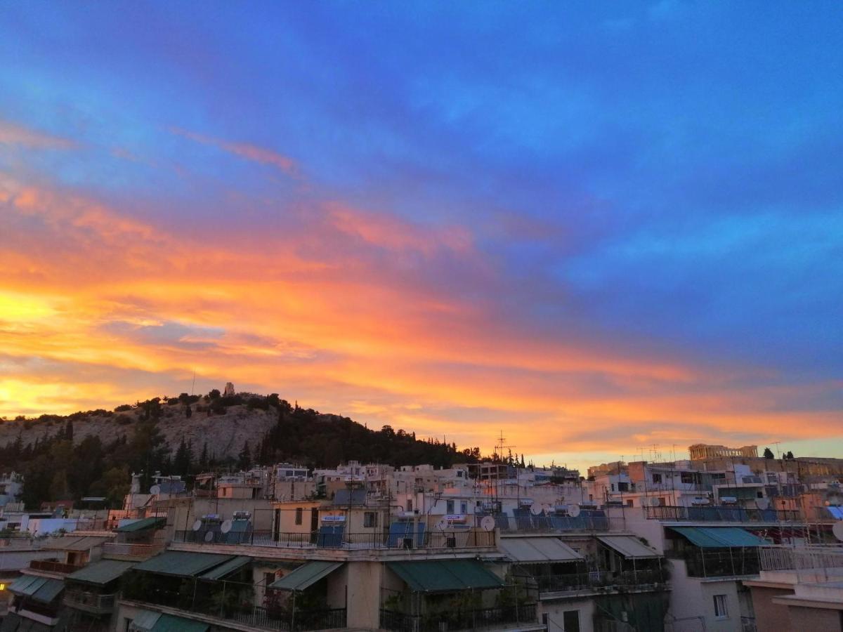 Rooftop Studio, Acropolis View! Athene Buitenkant foto