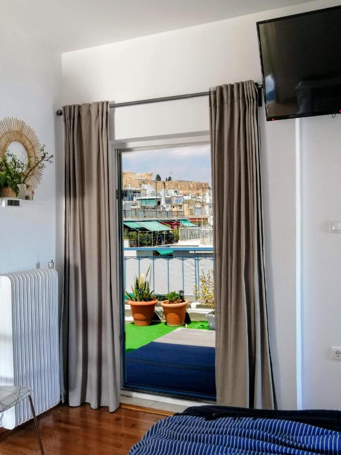 Rooftop Studio, Acropolis View! Athene Buitenkant foto